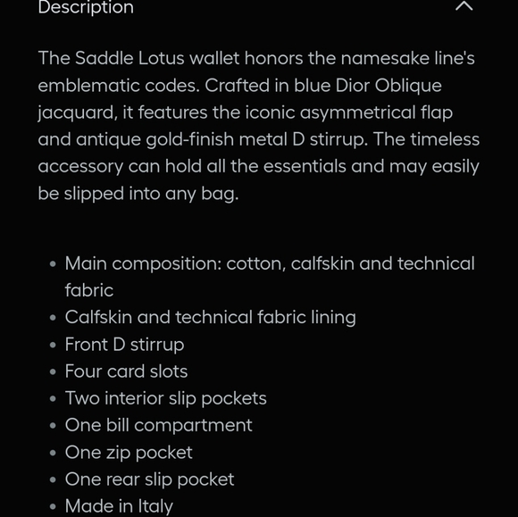 Auth Dior Oblique Trotter Saddle Lotus Wallet - Picture 6 of 14